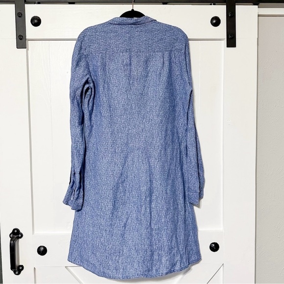 Frank & Eileen Murphy Shirtdress Blue Floral Size Large - Picture 6 of 6